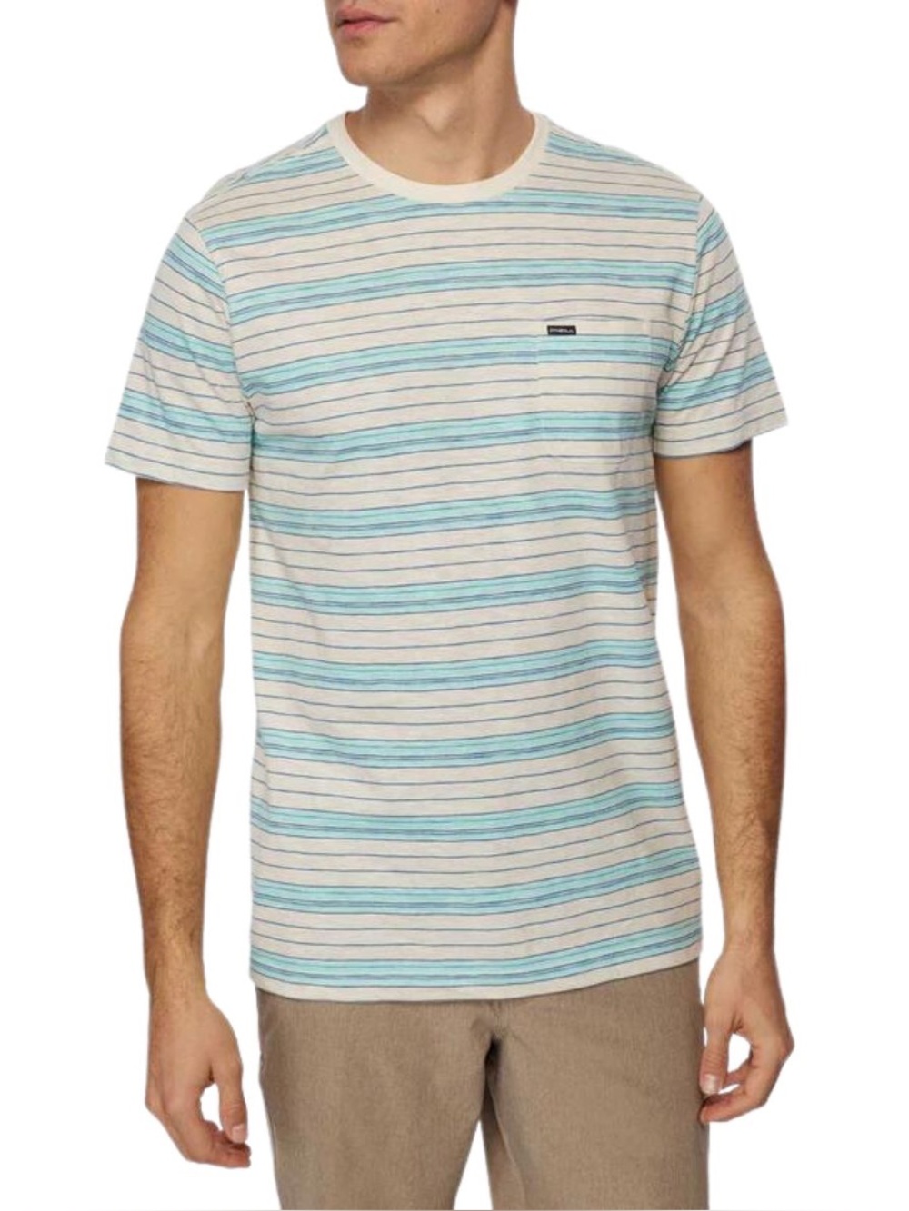 Men's O'Neill Smasher Striped Short Sleeve T Shirt Medium Casual Relaxed Surf